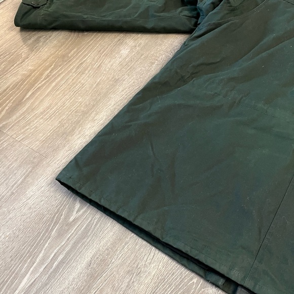 Eddie Bauer Waxed Cotton The Eddie Field Barn Coat Jacket in Army Green Men's XL - Picture 13 of 16